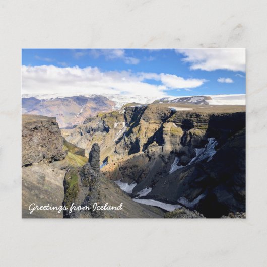 アイスランド自然 ポストカード (正面)
