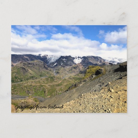 アイスランド自然 ポストカード (正面)