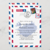 アイスランド航空郵便 結婚式招待状 招待状 (正面/裏面)