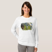 アイスランド西部のアイスランド馬 Tシャツ (正面フル)