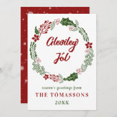 アイスランド風のクリスマスカード、カスタム シーズンカード (正面/裏面)