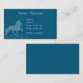 アイスランド馬の華やかなプロフィール 名刺 (正面/裏面)