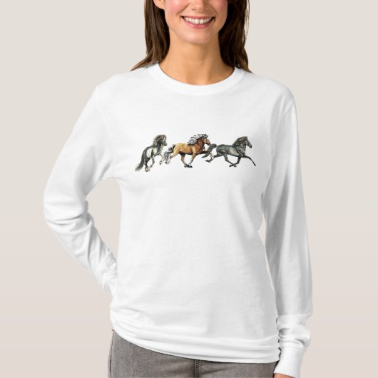 アイスランド3頭 Tシャツ (正面)