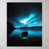 アイスランド – アイスランドのオーロラ(Northern Lights) ポスター (正面)