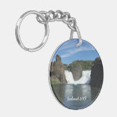 アイスランド – キパーソナライズされたーチェーン キーホルダー (正面左)