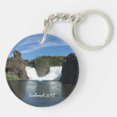 アイスランド – キパーソナライズされたーチェーン キーホルダー (裏面)