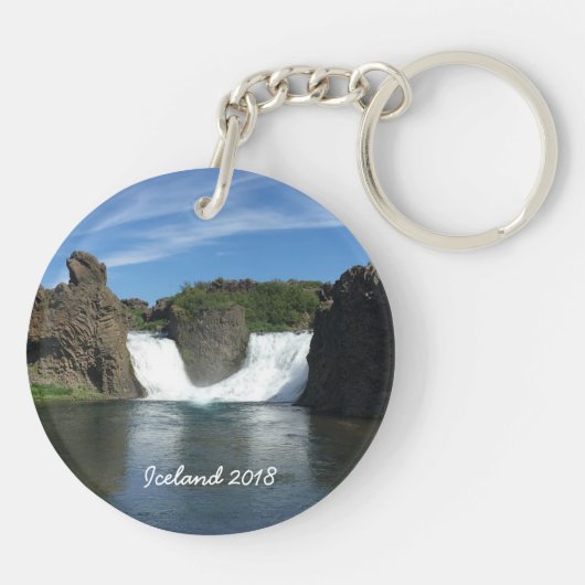 アイスランド – キパーソナライズされたーチェーン キーホルダー (裏面)