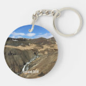 アイスランド – キパーソナライズされたーチェーン キーホルダー (裏面)