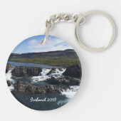 アイスランド – キパーソナライズされたーチェーン キーホルダー (裏面)