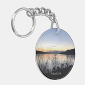 アイスランド – キパーソナライズされたーチェーン キーホルダー (正面左)