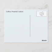 アイスランド – グルフォス滝 ポストカード (裏面)