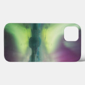 アイスランド、ジョクルサロン。Aurora Lights反射 Case-Mate iPhoneケース (裏面 (横))