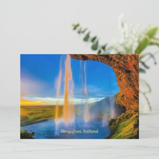 アイスランド，スコガフォス (スタンド正面)