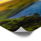 アイスランド – スコガフス滝 ポスター (角)