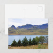 アイスランド，ストドヴァルフィヨルドゥールフィヨルド ポストカード (正面/裏面)