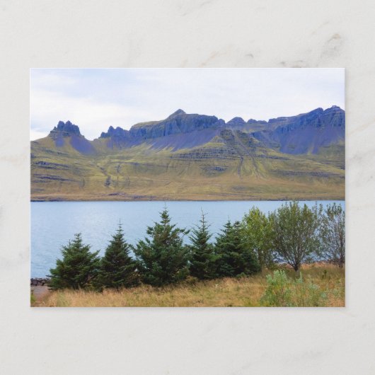 アイスランド，ストドヴァルフィヨルドゥールフィヨルド ポストカード (正面)