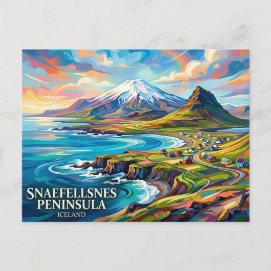 アイスランド スナイフェルスネス半島 ポストカード (正面)