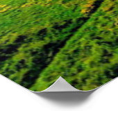 アイスランド，セルジャランズフォス滝 ポスター (角)