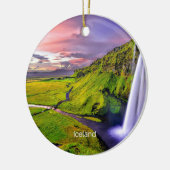 アイスランド・セルジャランドフォス セラミックオーナメント (左)