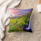 アイスランド，セルジャランフォス クッション (ブランケット)