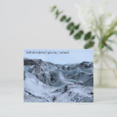 アイスランド – ソロヘマジョカル氷河(A) ポストカード (スタンド正面)