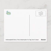 アイスランド，ソロヘメヨクル氷河 ポストカード (裏面)