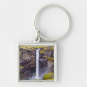 アイスランド，ハイフォスの滝 キーホルダー (正面)
