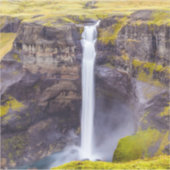 アイスランド，ハイフォスの滝 シール (正面)