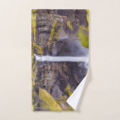 アイスランド，ハイフォスの滝 バスタオルセット (ハンドタオル)