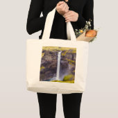 アイスランド,ハイフォスの滝 ラージトートバッグ (正面(商品))