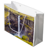 アイスランド，ハイフォスの滝 ラージペーパーバッグ (正面アングル)