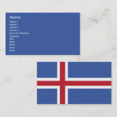 アイスランド-ビジネス 名刺 (正面/裏面)