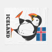 アイスランド フリースブランケット (正面(横))