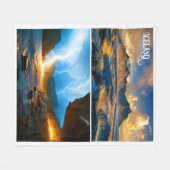 アイスランド フリースブランケット (正面(横))