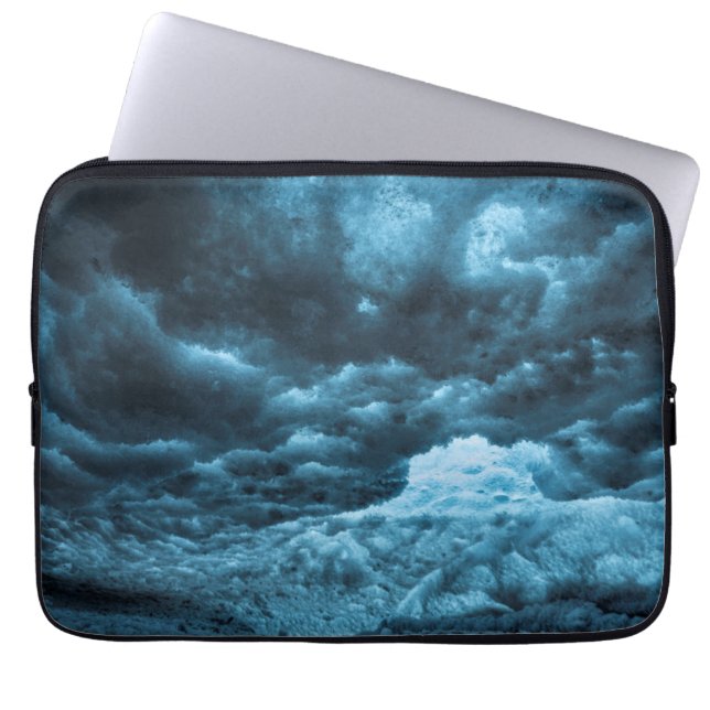 アイスランド、ブルーアイスの閉店 ラップトップスリーブ (正面)