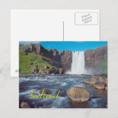 アイスランド ポストカード (正面/裏面)