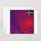 アイスランド ポストカード (正面/裏面)