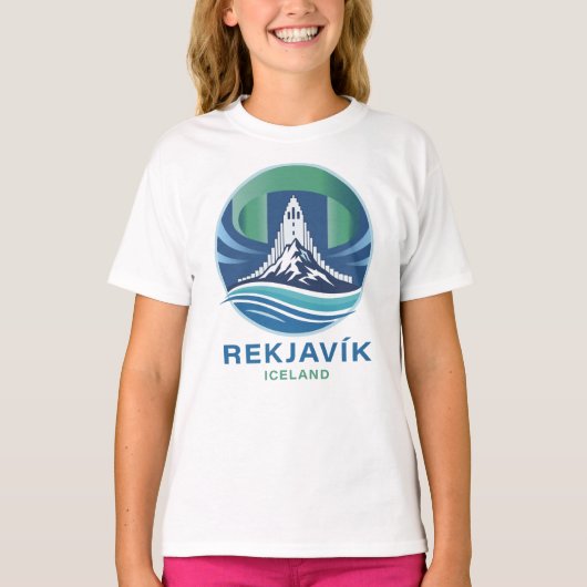 アイスランド ヨーロッパ レイキャビク Tシャツ (正面)