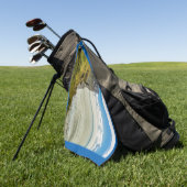 アイスランド，ラトラバジャルクリフ ゴルフタオル (グリーン)