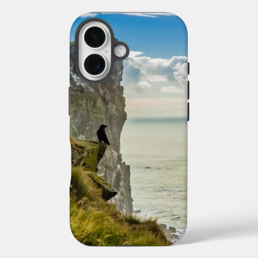 アイスランド，ラトラバジャルクリフ Case-Mate iPhoneケース (裏面)