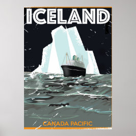 アイスランド ヴィンテージ ポスター