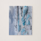 アイスランド、氷河氷景 ジグソーパズル (縦)