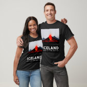 アイスランド 火山 ファイア アイス ハイキング キャンプ アウトドア Tシャツ (ユニセックス)