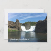 アイスランド – 磁気カード マグネット招待状 (正面)