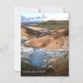 アイスランド – 磁気カード マグネット招待状 (正面)