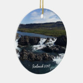 アイスランド-陶磁器のオーナメント セラミックオーナメント (右)