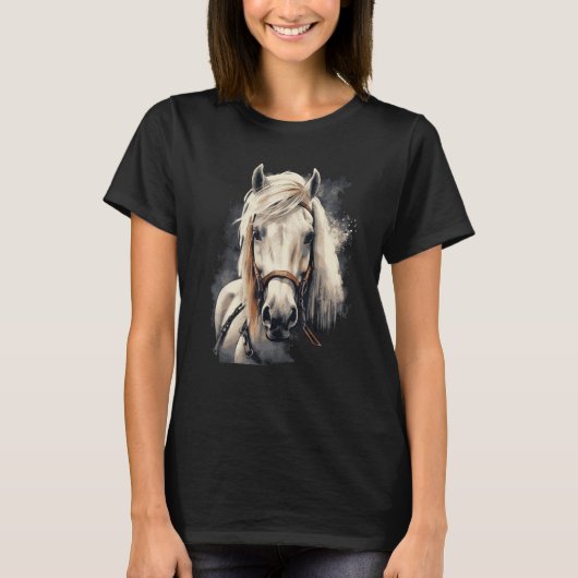 アイスランド+馬+ウマ Tシャツ (正面)