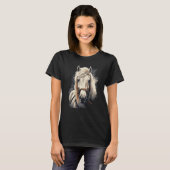 アイスランド+馬+ウマ Tシャツ (正面フル)