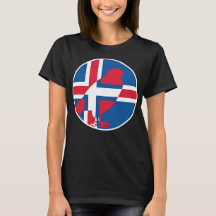 アイスランド《鳥》ハヤブサギュルファルコンアイスランド国立動物 Tシャツ