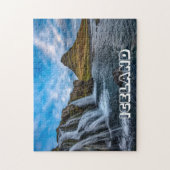 アイスランド | Kirkjufall滝のある山 ジグソーパズル (縦)